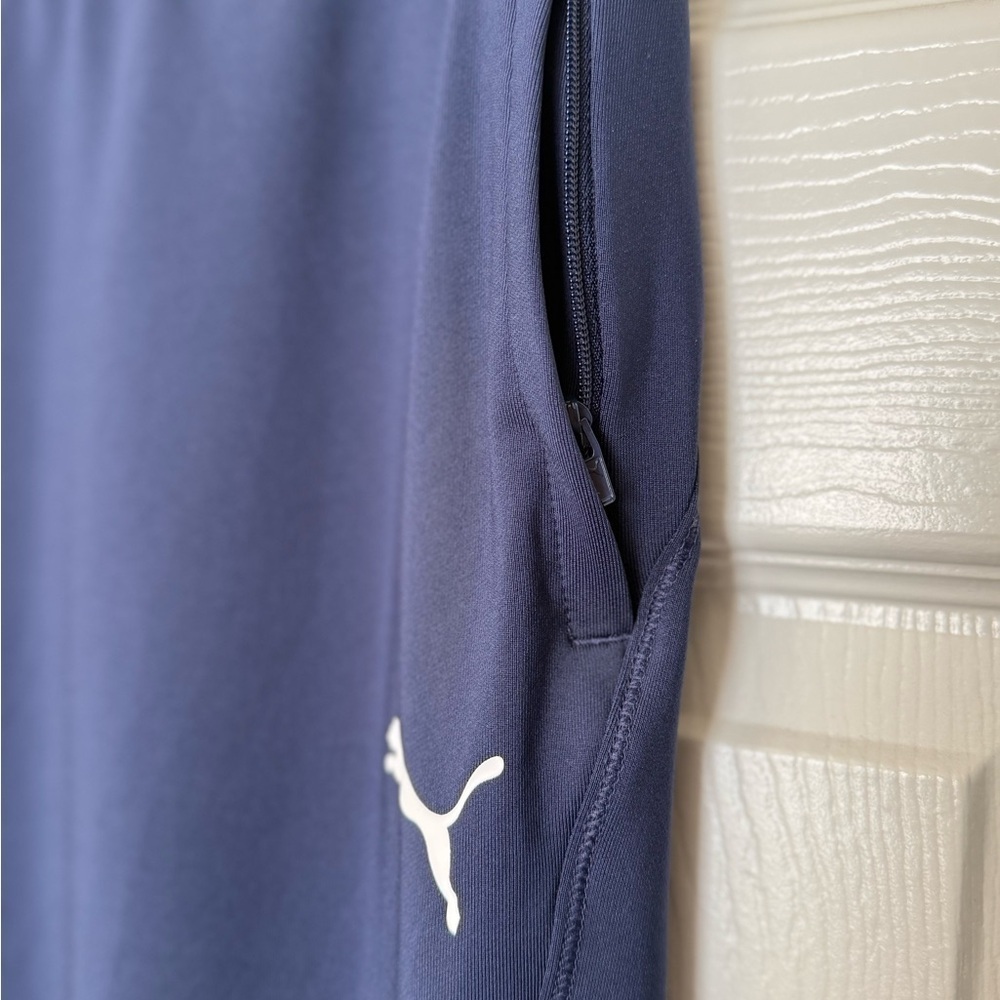 Puma Women’s Navy Soccer Drycell Sweatpants Warmups Joggers Size S - Picture 4 of 10